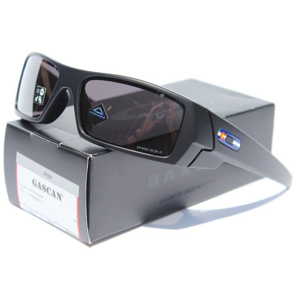 Oakley Gascan Sunglasses Matte Black/Prizm Black Colorado New Oo9014-5860 — image 5 of 8